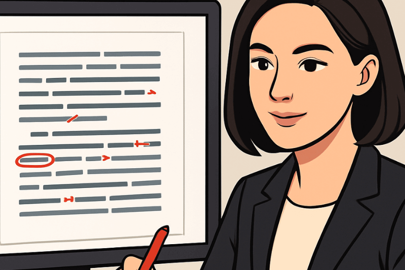 校正するwebライター