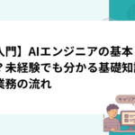 【入門】AIエンジニアの基本とは？未経験でも分かる基礎知識と業務の流れ
